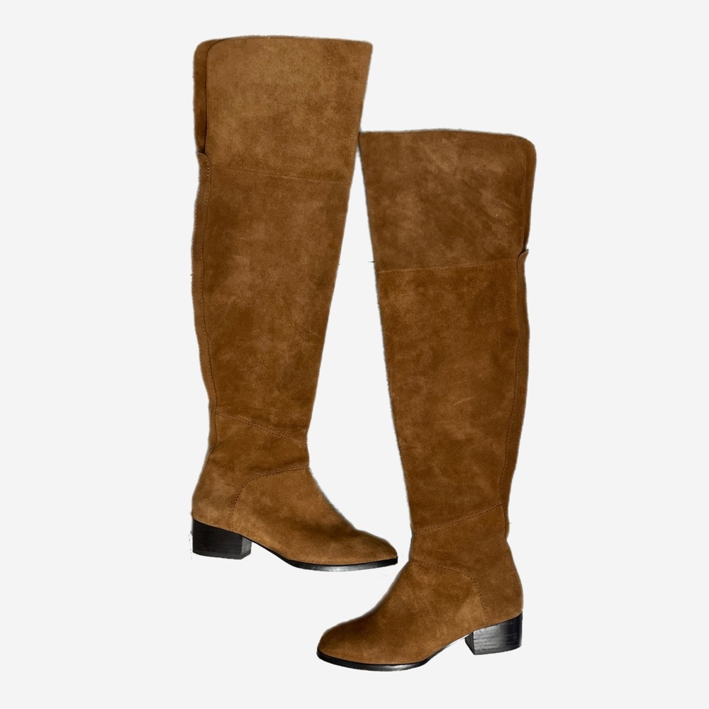 Joie Brown Reeve over the knee suede boots preppy boho western equestrian 5.5